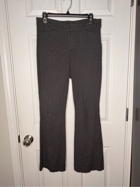 Old Navy Pixie Flare Pants Gray Heather High Rise Secret-Smooth Pockets Women